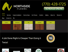 Tablet Screenshot of northsidefloors.com